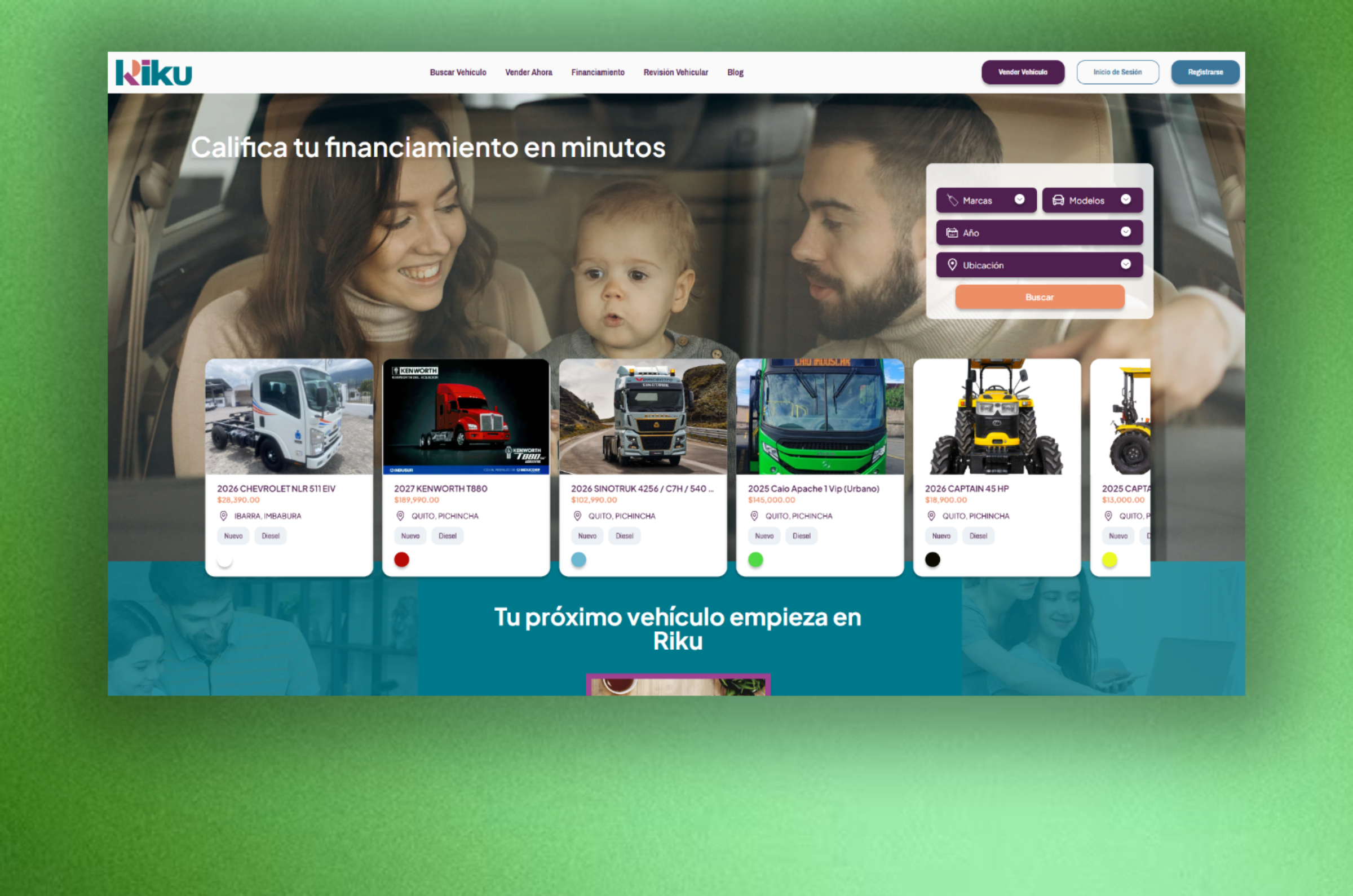 Riku — Vehicle Marketplace & Fintech Platform